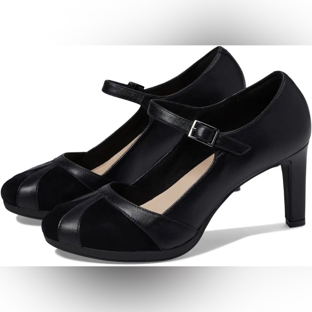 Clarks Black Ambyr Light Pumps sz 11